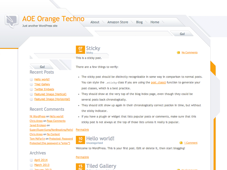 Orange-Techno Theme