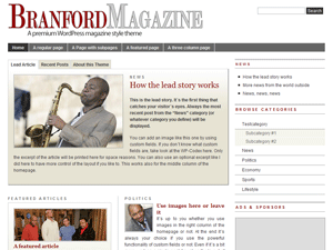 Branford Magazine Theme