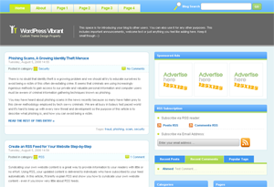 Vibrant WordPress Theme